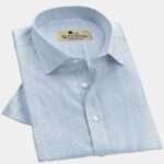 40s ST Muslin Khadi  Light Grey Formal Shirt-811